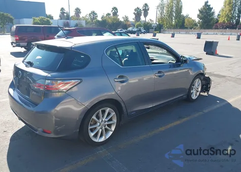 2012 Lexus Ct 200H Premium из США, поврежденный, VIN JTHKD5BHXC2054877